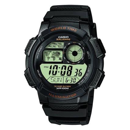 Relógio Sports Ae-1000w One Size LCD