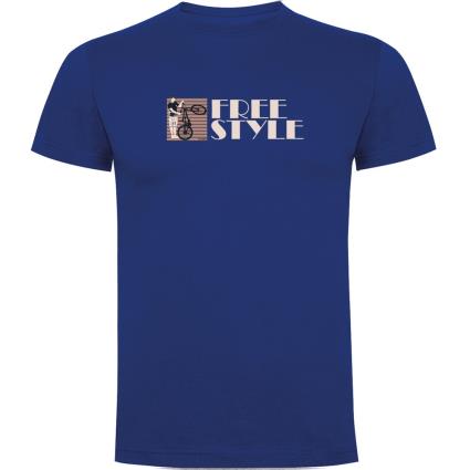 Camiseta De Manga Curta Freestyle L Royal Blue