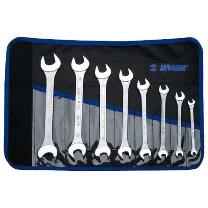 8 Open End Wrench Set 6-22 mm Silver
