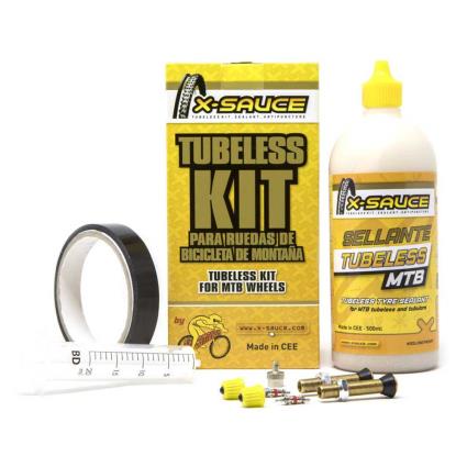 Kit Tubeless Schrader 23 mm Black