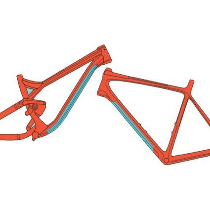 Adesivos De Proteção Da Estrutura Do Downtube One Size Matte