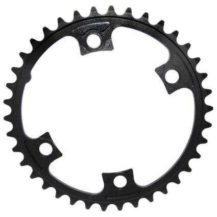 Anel De Corrente Compatible Shimano 105 Di2 110 Bcd 36t Black / Black