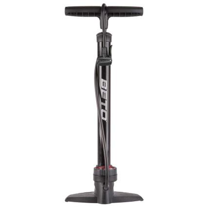 Bomba De Piso Com Manômetro 160 Psi Shiny Black