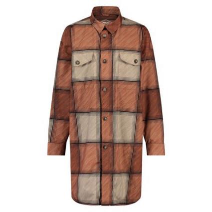 Camisa Manga Comprida Oversized Rain XS Cinnabar Check
