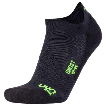 Meias Ghost EU 39-41 Black / Yellow Fluo