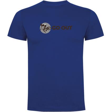 Camiseta De Manga Curta Go Out S Royal Blue