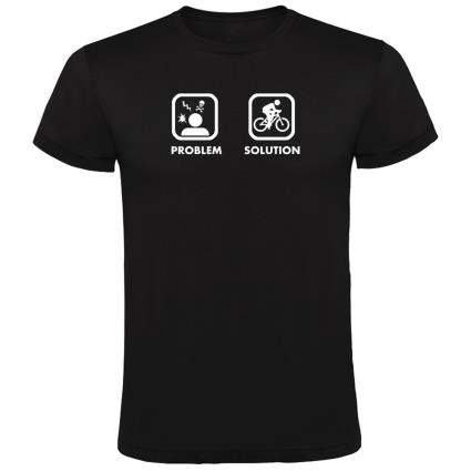 Camiseta De Manga Curta Problem Solution Bike 2XL Black