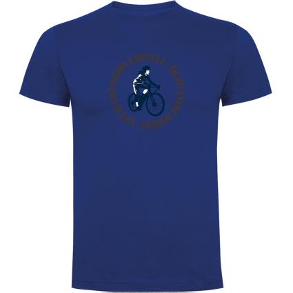 Camiseta De Manga Curta Life Is Like Riding 2XL Royal Blue