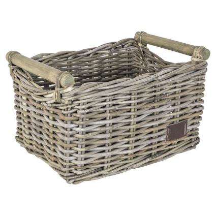 Rattan Bamboo 17l Cesta One Size Natural Beige