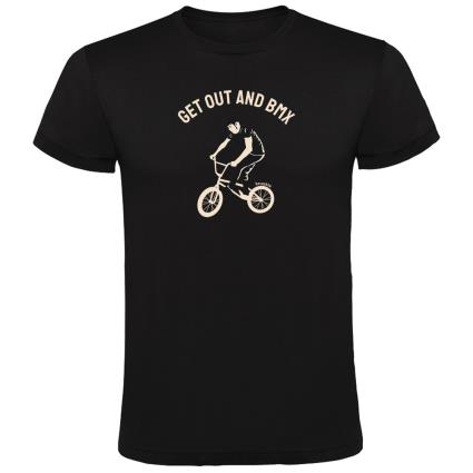 Camiseta De Manga Curta Get Out And Bmx XL Black
