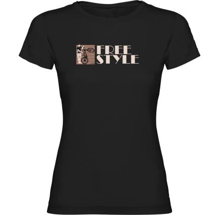 Camiseta De Manga Curta Freestyle L Black