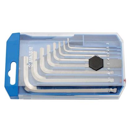 8 Allen Spherical Wrench Set 2-10 mm Silver