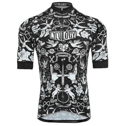 Camisola Manga Curta Velo Tattoo XL Black / White
