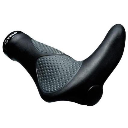 Punhos De Guiador Kraton Rubber Ring Lock 138 mm Black / Grey