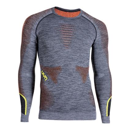 Camada De Base Ambityon L-XL Black Melange / Orange / Yellow
