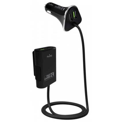 Carregador De Carro Com Usb Passenger 2 Ports + 2 Ports Usb 6,8a One Size Black