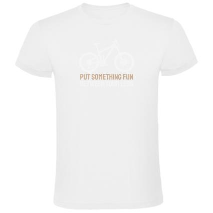 Camiseta De Manga Curta Put Something Fun 2XL White