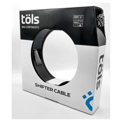 Shifter Cable 2.2 M Shimano Sram 100 Units 1.1 mm Black / White