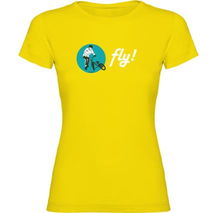 Camiseta De Manga Curta Fly XL Yellow