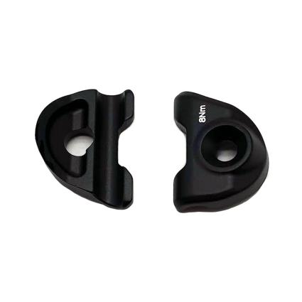 Placas De Grampo De Sela Redondas One Size Black