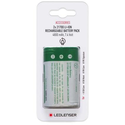 Bateria Recarregável 2x21700 Li-ion 4800mah One Size Green