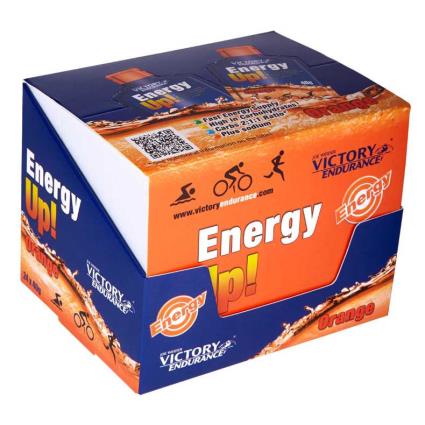 Energy Up 40g 24 Unidades Laranja Energia Géis Caixa One Size Orange