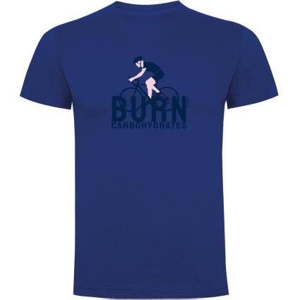 Camiseta De Manga Curta Burn Carbohydrates S Royal Blue