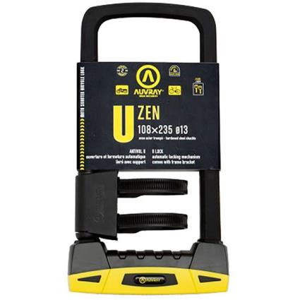 U-lock Zen 235 x 108 mm Black / Yellow