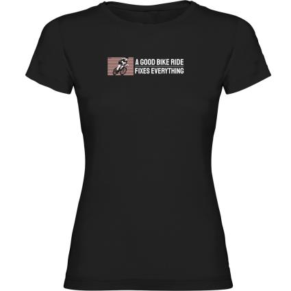 Camiseta De Manga Curta Good Bike Ride M Black