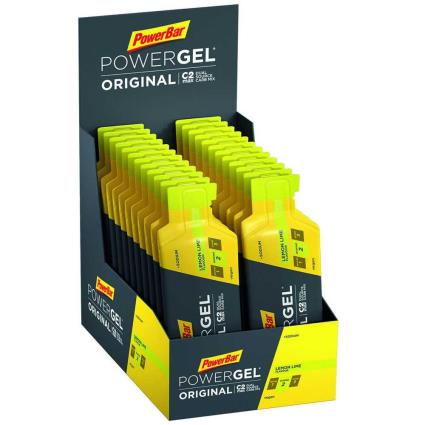 Powergel Original 41g 24 Unità Limone Lime Energia Gel Scatola One Size Yellow