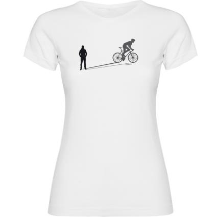 Camiseta De Manga Curta Bike Shadow S White