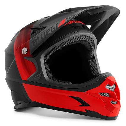 Capacete Downhill Intox XS Matt Black / Red