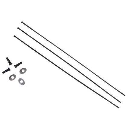 Cx-ray Straight Pull Externo Com Titanium Washers 3 Unidades Raios 278 mm Black