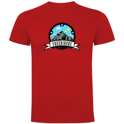 Camiseta De Manga Curta Freeriders S Red