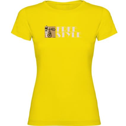 Camiseta De Manga Curta Freestyle 2XL Yellow