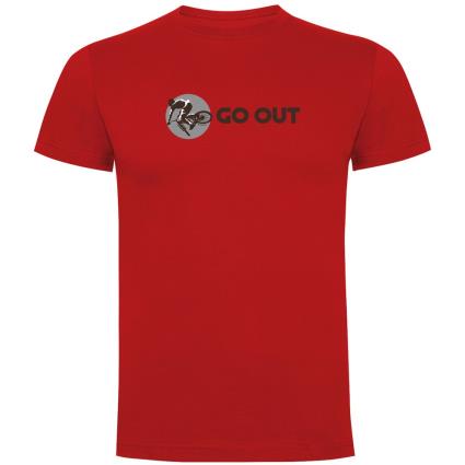 Camiseta De Manga Curta Go Out XL Red