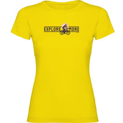 Camiseta De Manga Curta Explore More XL Yellow