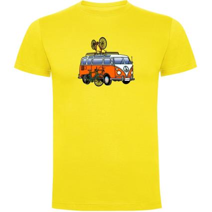 Camiseta De Manga Curta Hippie Van Bike 2XL Yellow