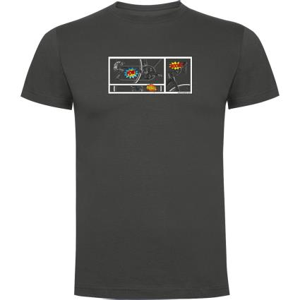 Camiseta De Manga Curta Comic 3XL Dark Grey