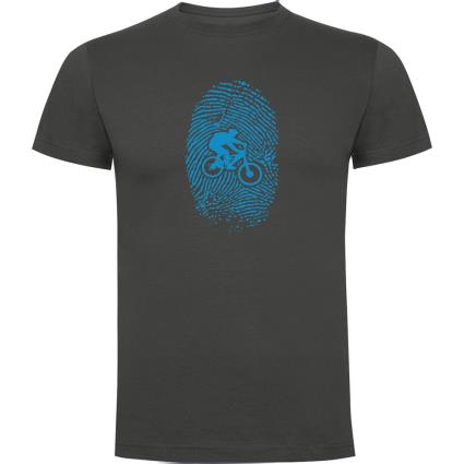 Camiseta De Manga Curta Mtb Fingerprint 3XL Dark Grey