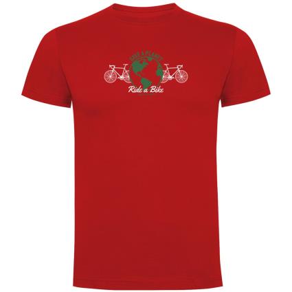 Camiseta De Manga Curta Save A Planet S Red