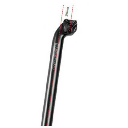 Espigão Selim Viper 20 400 mm Black