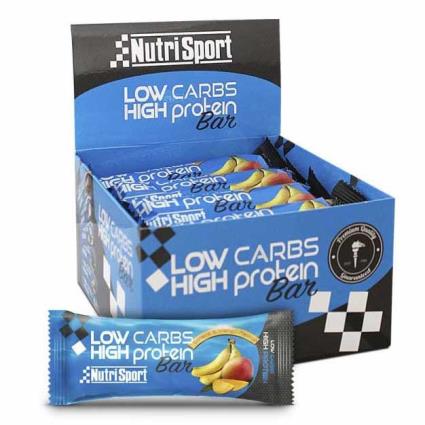 Low Carb High Protein 16 Mango Banana E Mango Caixa Barras Energéticas One Size Blue