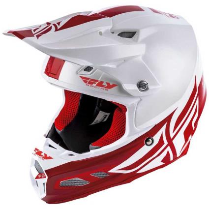 Capacete Motocross F2 Mips Shield 2020 XL White / Red