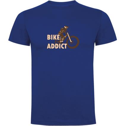 Camiseta De Manga Curta Bike Addict 2XL Royal Blue