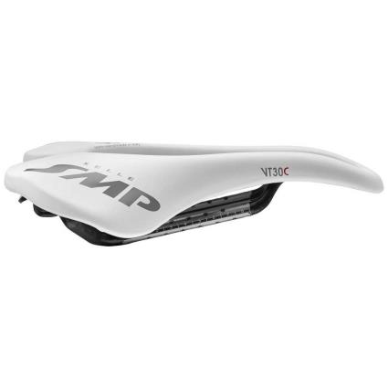 Carbon Saddle Vt30c 255 x 155 mm White