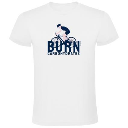 Camiseta De Manga Curta Burn Carbohydrates S White