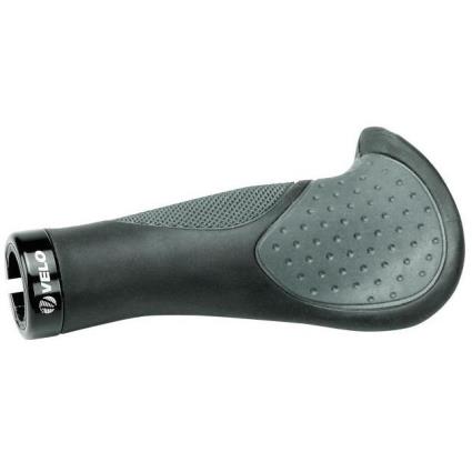 Punhos De Guiador Kraton Rubber Ring Lock System 140 mm Black / Grey