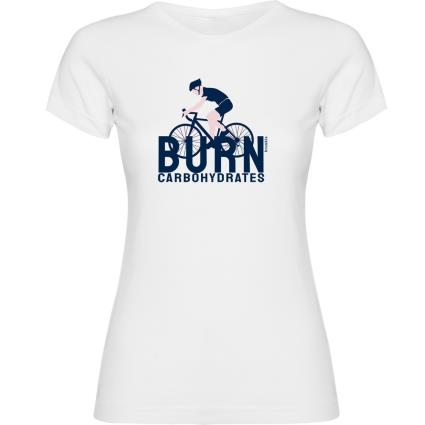 Camiseta De Manga Curta Burn Carbohydrates M White