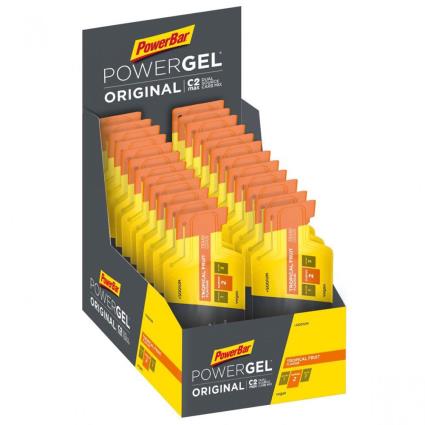 Powergel Original 41g 24 Unidades Tropical Fruta Energia Géis Caixa One Size Orange